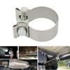 Exhaust Pipe Clamp, Universal Exhaust Band Seal Clamps Rustproof Muffler