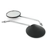 MZA Set: 2 Spiegel, Ø110mm, verchromter Stab - Simson S50,