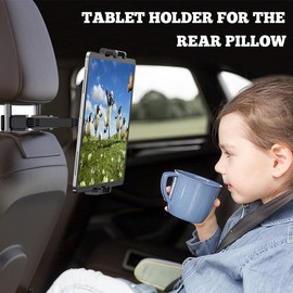 JNNJ Car Headrest Back Seat Mount, Extendable Car Headrest Holder, Tablet Holder Car, Adjustable Headrest Tablet Holder Car, Car, Universal Interior Decorative Accessories