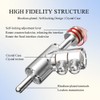 Viborg Hi-End Rhodium Plated Lock Speaker Cable Banana Plug Connectors,