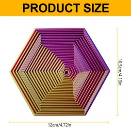 Lotsdonxia 3D Printed Hexagon Fidget Toy – Stress Relief & Focus Enhancer Symmetrical Fractal Design Interactive Anxiety Reducer for Adults and Kids
