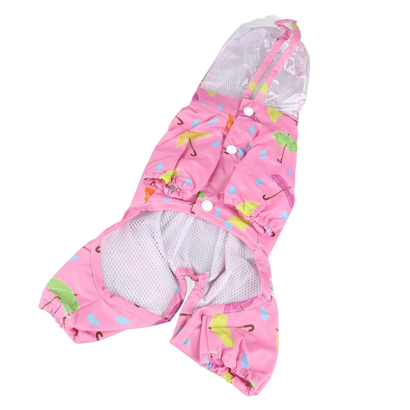 Pet Reflective Raincoat Legs Covered Cute Waterproof Skin Friendly Dog