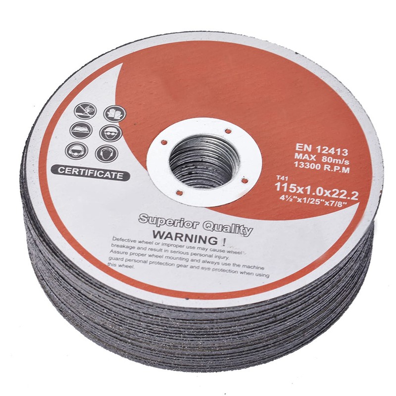 TJHSM 50-Pack Cut-Off Wheels Thin 4-1/2x0.040x7/8 Aluminium Oxide Grinder Cutting