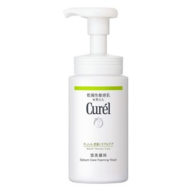 Curel Sebum Trouble Care Foaming Facial Cleanser, 5.1 fl oz (150 ml) x 3 Packs