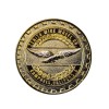 Zenith All Gold Metal Wire Wheel Chip Emblems, Size 2.25",