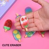 DOMG 16 Pcs Cute Fruit Shaped Ice Cream Erasers for