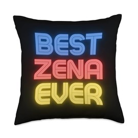Best Zena Ever - Funny Zena Name - Zena Throw Pillow