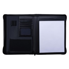Case it The Supreme PADFOLIO Case-it Zippered Business Meeting Padfolio Tablet Case| Professional Portfolio with Letter Size Writing Pad - PAD -62-NVY