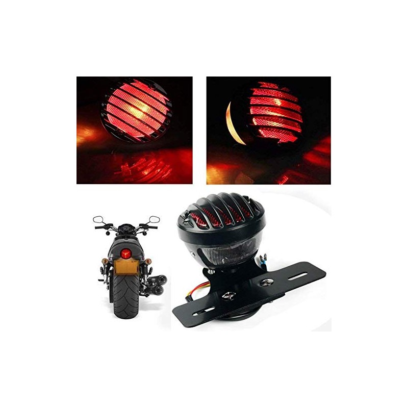 Karun 12V Round Bird Gauge Tail Lamp Light with Number