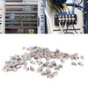100Pcs CAT6 RJ45 Metal Shielded Connector Safe Reliable Net Shielded