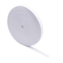 Mandala Crafts Wide 1/4 Inch White Elastic Bands Spool for Pants Waistbands Sewing and DIY Crafts, 153 YD Stretchy Flat Fabric Strap Knit Elastic Band for Wig