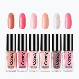 Rowcay 6 Bottles Nail Polish Set, No Tear No Bake Nail Polish Collection - Fast Drying Long Lasting Nail Polish Kit Nail Art Decoration for Women and Girls