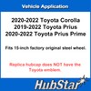 HubStar Hubcap Replacement for Toyota Corolla 2020-2022, Prius 2019-2022, 15-inch