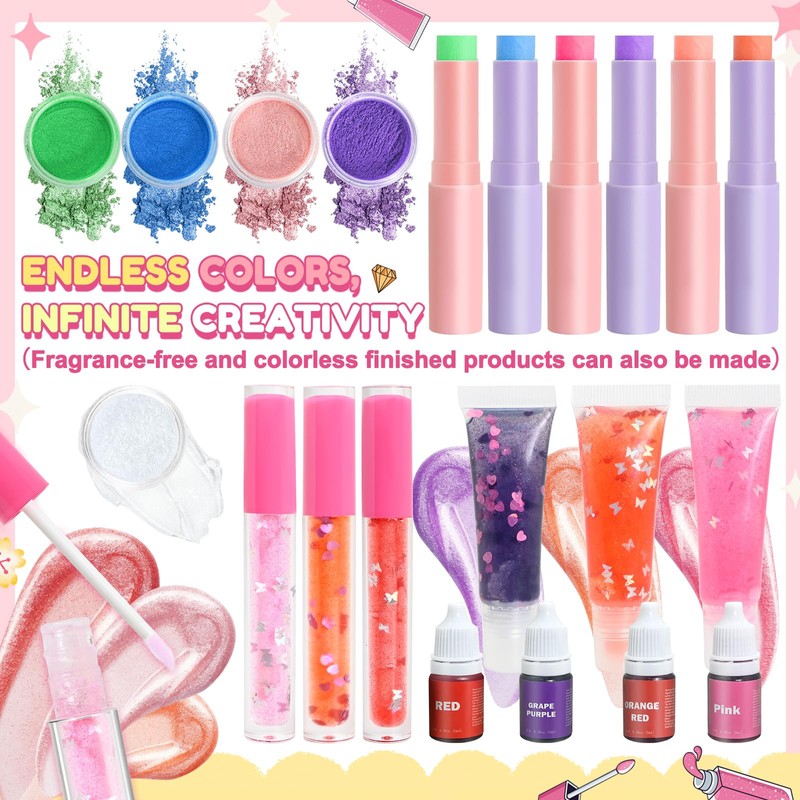 JCOOS Lip Gloss Making Kit and Lip Balm Making Kit,