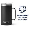 YETI Rambler 24 oz Mug, Vacuum Insulated, Stainless Steel with