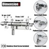 JQK Door Latch Lock Barrel Bolt 4 Inch, 304 Stainless