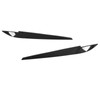 Pair Left Right Headlight Eyebrow Car Light Eyelids Carbon Fiber