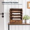 HOOBRO Wall File Organizer, Mail Organizer Wall Mounted, Wooden Literature