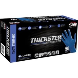 FixtureDisplays SAS 6604-20 XL 14mil Thickster Latex Disposable Gloves Powder Free (50pk)