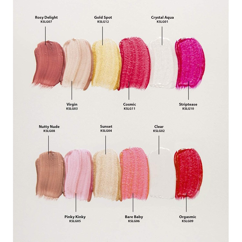 KISS Glam Shine Vita Lip Gloss (1 PACK, Orgasmic)