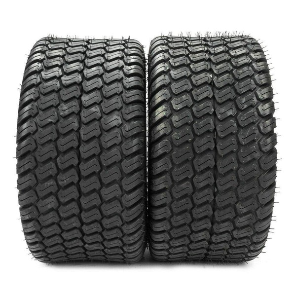 MOTORHOT 2Pcs 18 x 7.50-8 Lawn Mower Tire 18/7.50/8 Tires Garden Tires Tubeless 18 7.50-8 4PR