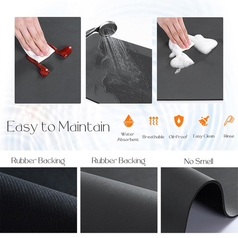 18"x14" Washer Dryer Cover - Non-Slip Microwave Oven Top Mat,