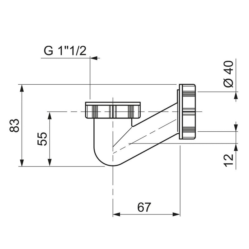 Wirquin Women's SP601 Bath Siphon Space Saving V
