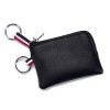 Unbranded Leather Coin Purse Wallet Small Dual Keyrings Change Pouch
