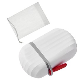 Compact Travel Soap Case - Leak-Proof Lid, Durable Plastic, Hygienic Drain Plate for Home & On-the-Go Use (White)