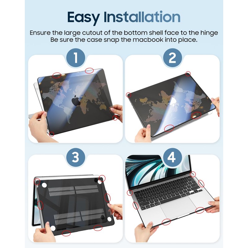 Fintie Case Compatible with MacBook Air 13.6 Inch (2026-2022) M5