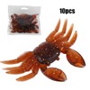 OUKENS Simulation Crab Bait, 10 Pieces Artificial Plastic Soft Crab
