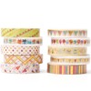 YUBBAEX Masking Tape, Thin Gold Foil Stamping, 0.3 inch (8