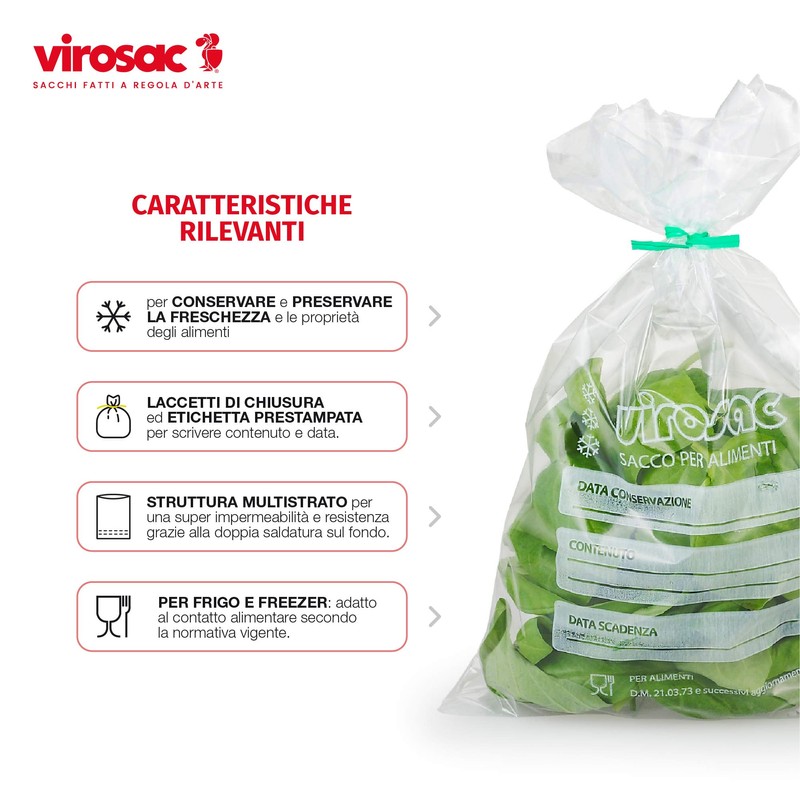 Virosac Fresh and Food Storage Bags - 150 Bags 28