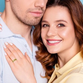 Spinner Ring For Anxiety Women – 6mm Gold Plated Stainless Steel Womens Smiley Face Spinner Rings Happy Face Band Stress Relief Anxiety Ring for Women Girl Ladies Gold Size 8