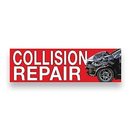 COLLISION REPAIR Vinyl Banner (Size Options) Large - 36x120