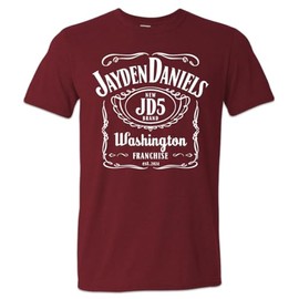 JD5 Shirt Jayden Daniels Terry McLaurin Washington Playoffs Franchise QB - (Red, 2XL)