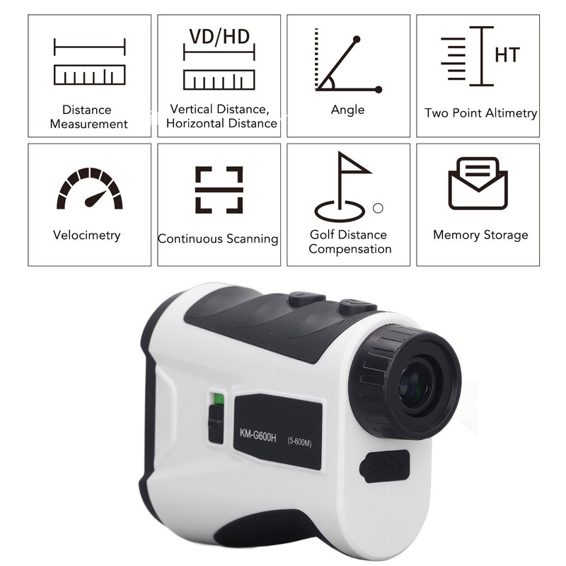 600m Range Finder with Slope Switch High Accuracy Portable Rechargeable