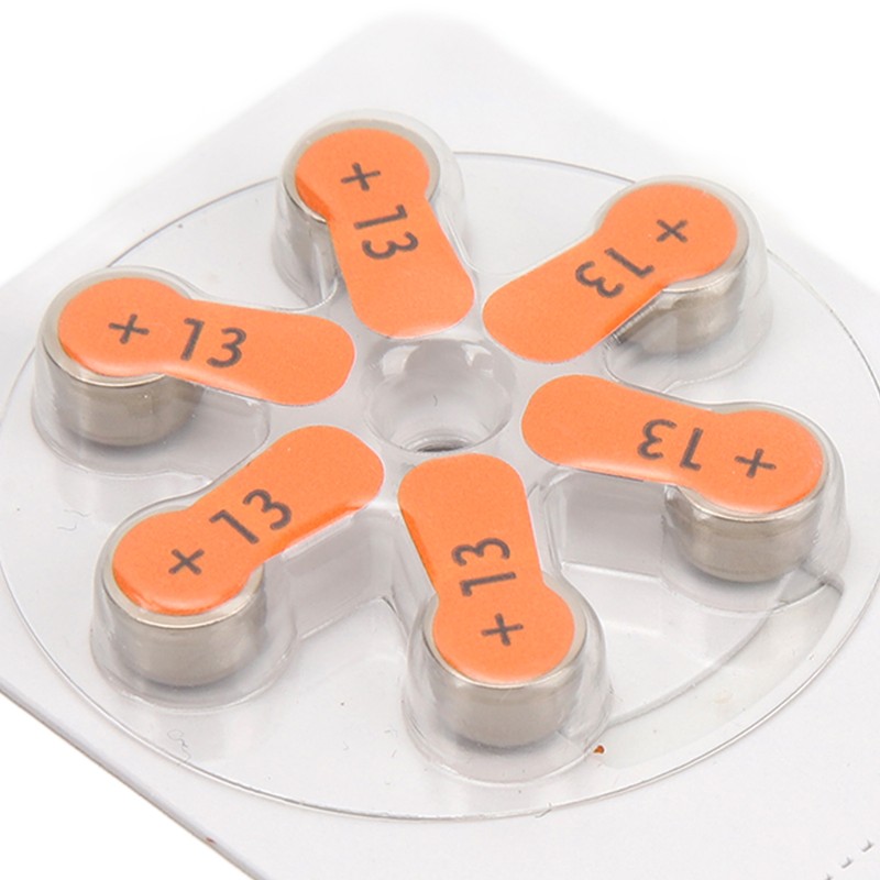 60pcs A13 Hearing Device Battery Zinc Air Lasting Power Sound
