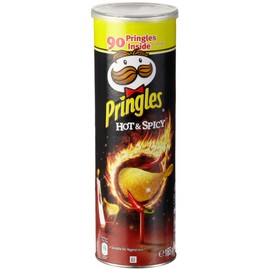 Pringles Hot & Spicy Pack of 3 x 165 g Tubs