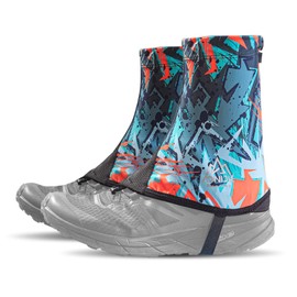 TRIWONDER Trail Gaiters Sandproof Leg Gaiters Running Gators Shoe Gaiters Ankle Gaiters for Hikiing Backpacking (Red, M)