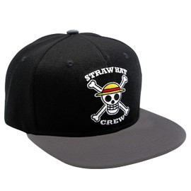 ABYstyle One Piece Skull Snapback Cap - Black & Grey