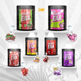 CNP Professional Loaded EAAs, Essential Amino Acids, BCAAs, Muscle Repair & Recovery Powder, 300g / 100g and 30/10 Servings, 9 Delicious Flavours (Pink Pigs, 300g)