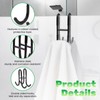 Sekonow 2 Pack Double-Sided Towel Hooks for Shower Door, 304