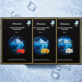JM Solution Glacier Water Mask Pack 3-Piece Set / Total 30 sheets, 2 sets, 30 packs / 제이엠솔루션 빙하수 마스크팩 3종 세트 / 총 30매, 2세트, 30개입