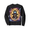 Astral Samurai Cat Guardian of the Celestial Waves Sweatshirt