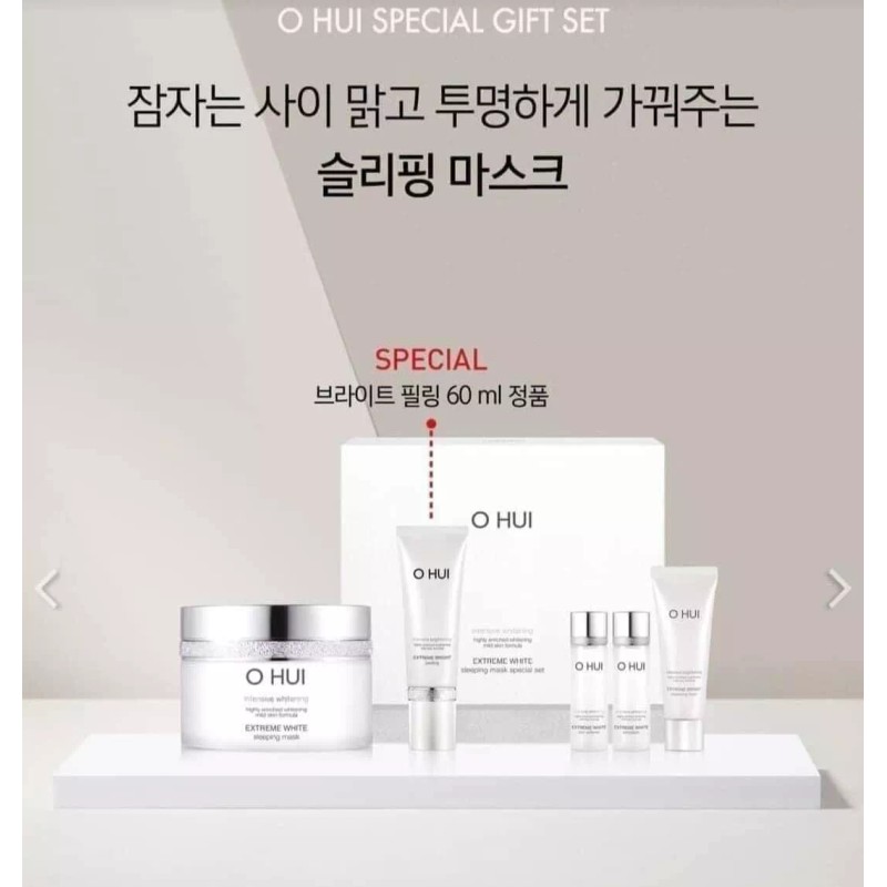 OHUI Extreme White Sleeping Mask Cream 100ml special set O