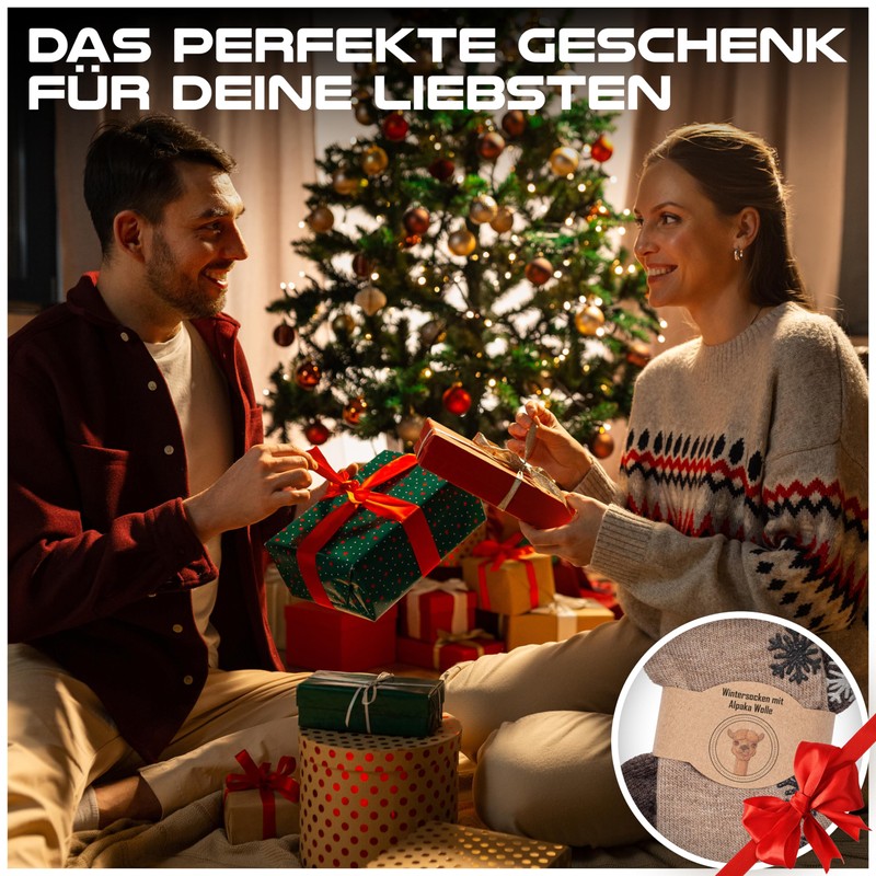 MOUNTREX® Alpaca socks, wool socks for men and women, winter