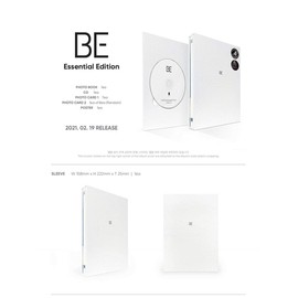 BTS [BE] Essential Edition Album CD+Photo Book+8ea Card+Poster(On Pack) K-POP SEALED+TRACKING CODE