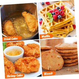 Luxshiny Bunuelos Molds with Handle Achappam Mold Pancake Mold Rosette Maker Frying Snack Spoon Rosette Cookie Bunuelos Tool Aluminium Cast Waffle Mold for Kitchen Baking Cooking S