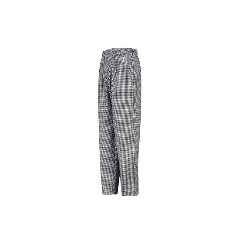 Chef Designs Men's Baggy Chef Pant, Black/White Check, X-Large